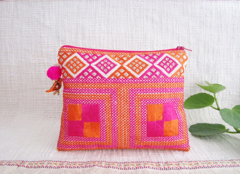 Square embroidered Pouch image 2