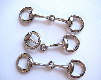 Large Silver Plated High Quality Snaffle Bit--Make Fabulous Equestrian Jewelry ~2.75” (70mm)x~.75” (19mm)