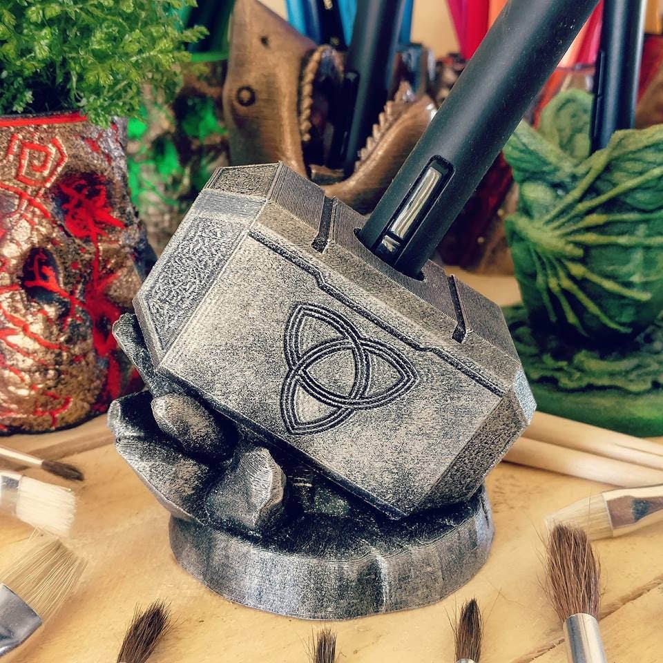Wacom Pen Holder 3D Printed: Avengers Thor Mjolnir Edition for Digita…