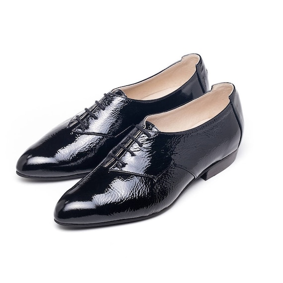black leather runners womens