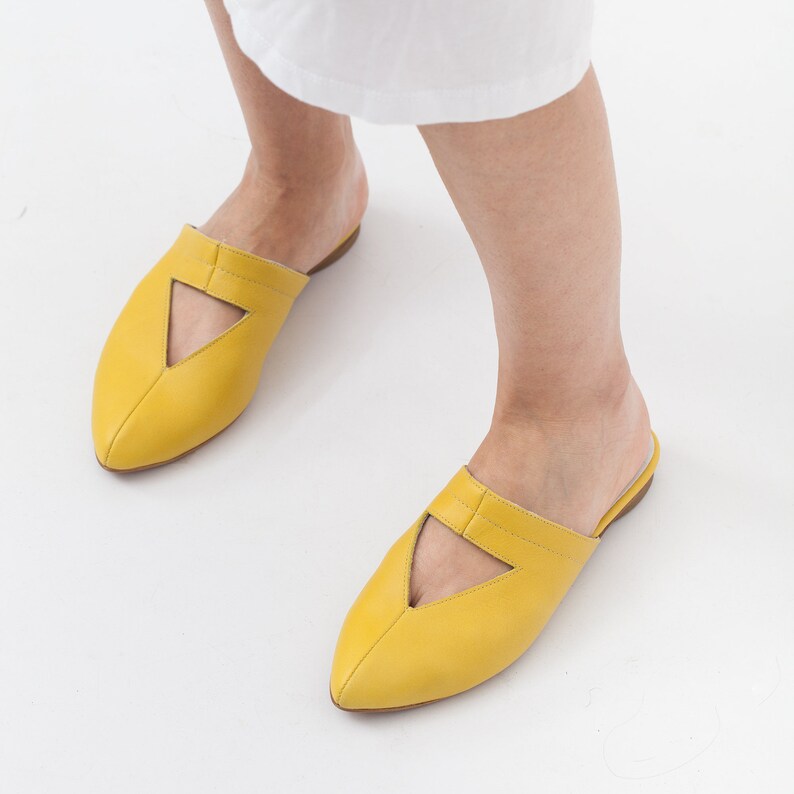 slip on mules flats