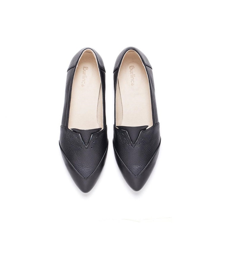 black evening shoes flats