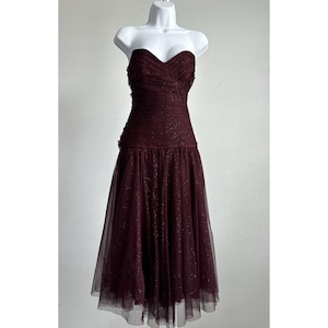 90s glitter prom dress Statement Sequin Black Midi Dress main image 1