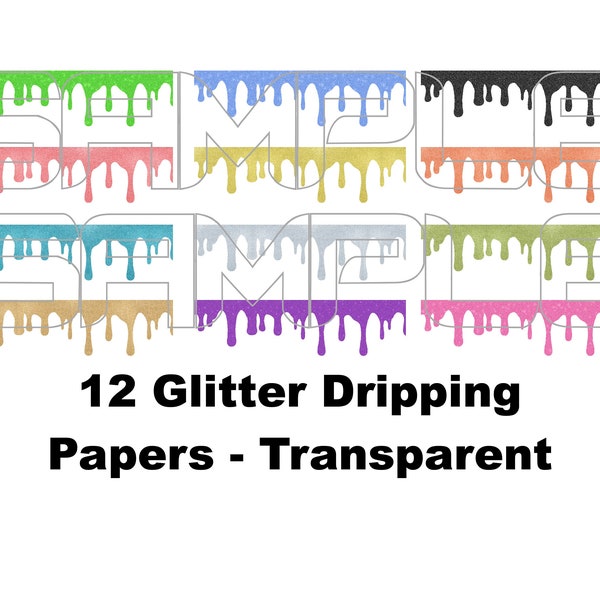 Glitter Drippings, Dripping Overlay, Glitter Dripping, Sparkling Drips, Liquid Glitter, Frosting Dripping, Sparkling Dripping, Donut, Slime
