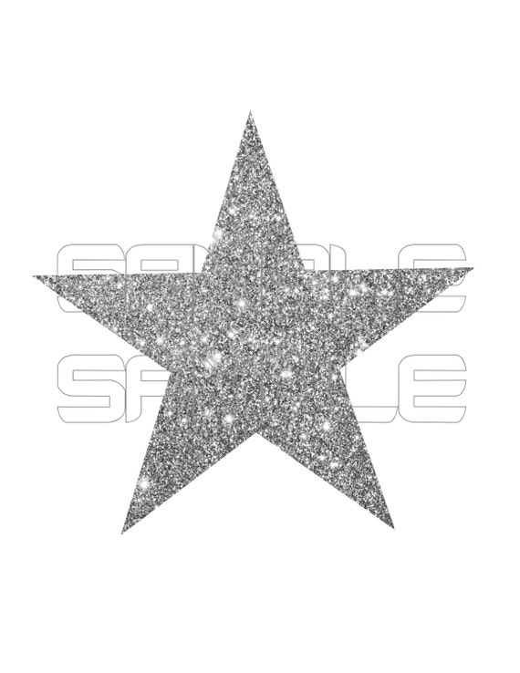 Digital Glitter Star Clipart, Sparkly Glittery Star, Gold, Silver, Pink  Glitter Clipart, Glitter Shapes 