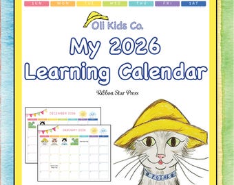 My 2026 Learning Calendar for Kids | Learn Months of the Year, Days of the Week and Holidays | Homeschool & Early Learning Calendar Book