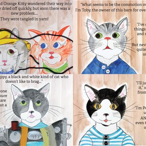 Oliver Poons & The Cats Who Wear Clothes Whimsical Personalized Gift Children's Book Baby Book Cat Book Bedtime Story image 3