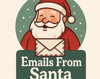 Personalized Email From Santa • Custom Santa Letter by Email • North Pole Official Mail • Christmas Message for Kids • Digital Santa Letter