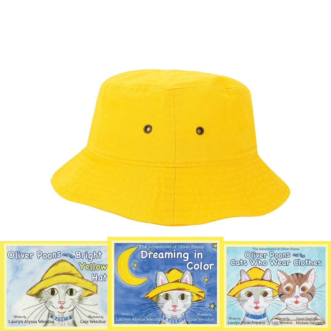 Book and Bucket Hat Gift Set With Oliver Poons & Friends Etsy