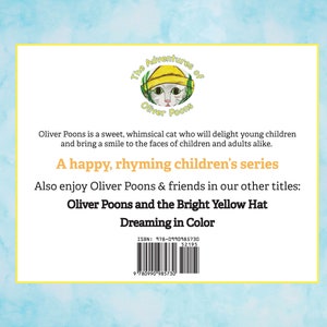 Oliver Poons & The Cats Who Wear Clothes Whimsical Personalized Gift Children's Book Baby Book Cat Book Bedtime Story image 4