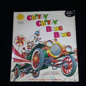 Chitty Chitty Bang Bang 45 RPM record, Peter Pan Records, Peter Pan Players and Orchestra