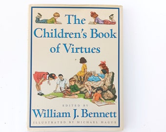 The Children's Book of Virtues by William Bennett Hardcover - Etsy