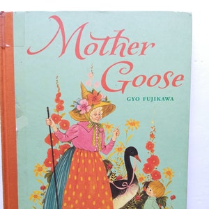 Mother Goose Gyo Fujikawa EX LIBRARY Akzeptabler Zustand 2007 Reprint Large Hardcover