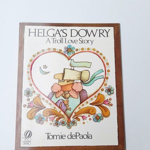 Helga's Dowry A Troll Love Story di Tomie de Paola, libri Voyager in buone condizioni