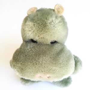 Dakin Hippo Plush Stuffed Animal, Made in Korea, Nutshell Filling, Original Tag 1982