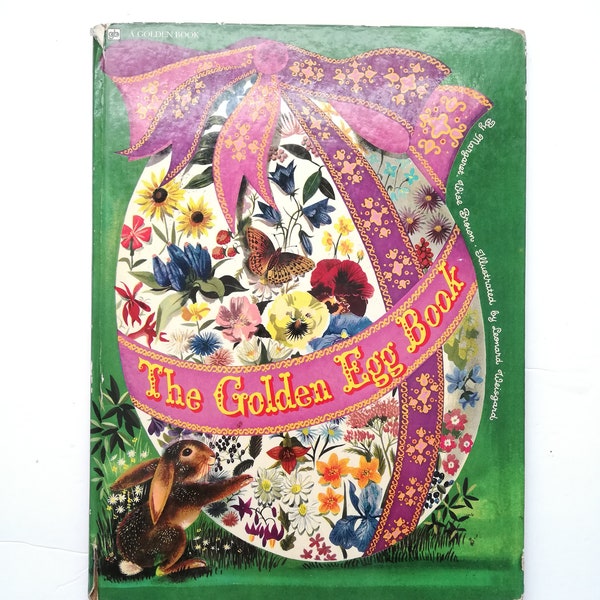 1976 The Golden Egg Book, Big Little Golden Book Oversized Classic Fairer Zustand