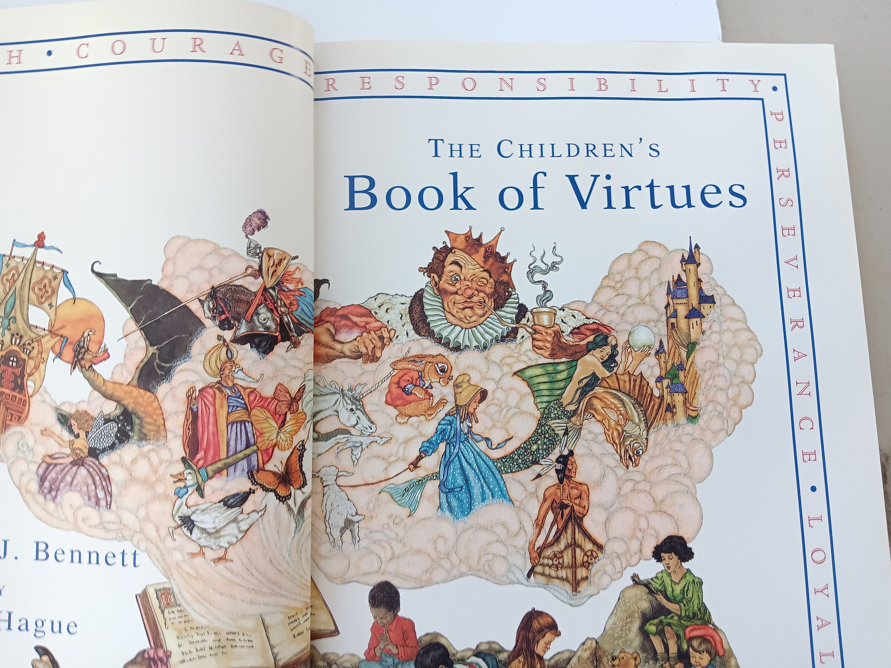 The Children's Book of Virtues by William Bennett Hardcover - Etsy