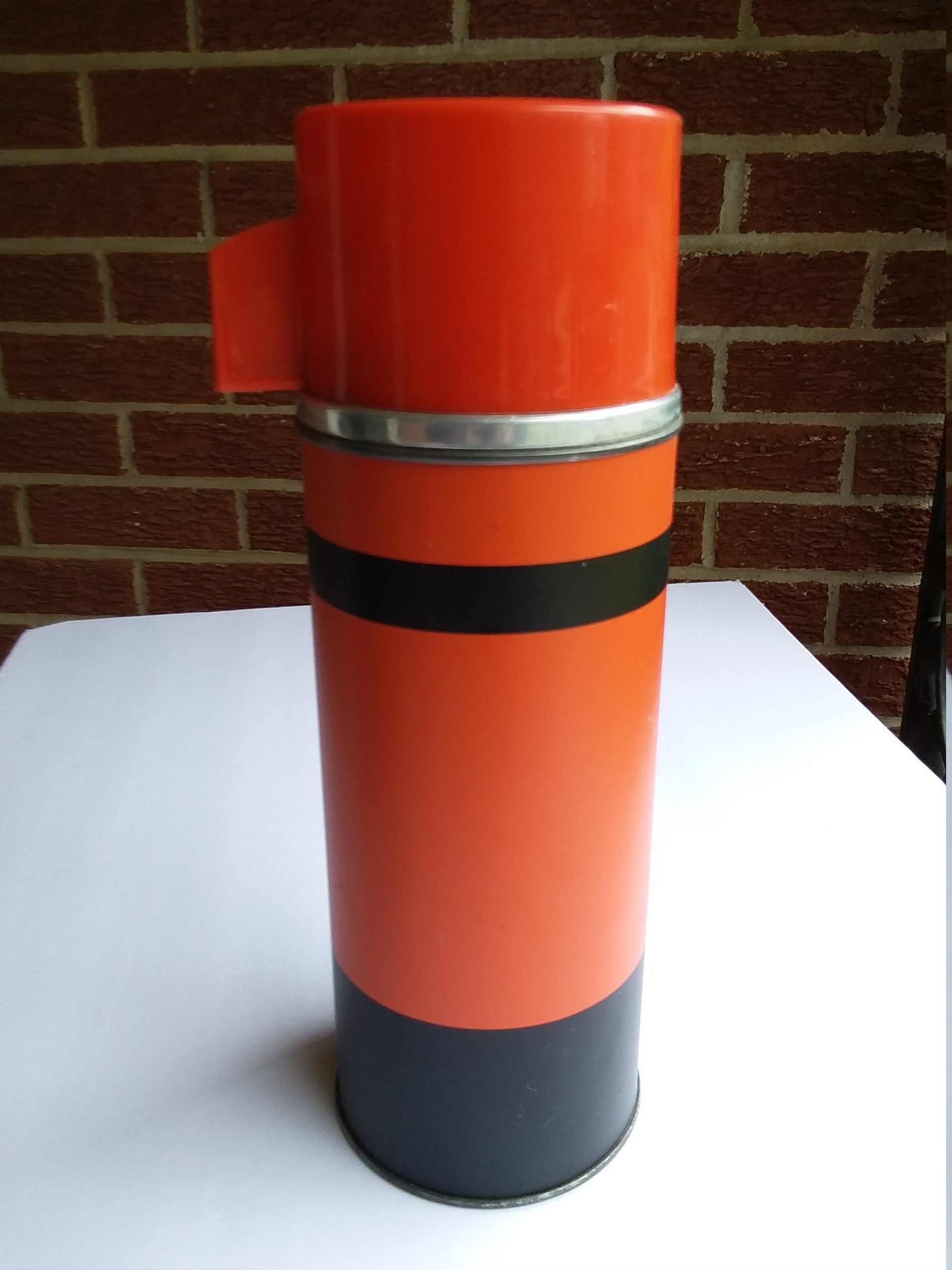 Aladdin Economy Thermos No 43B Quart Thermos Red and Black Etsy