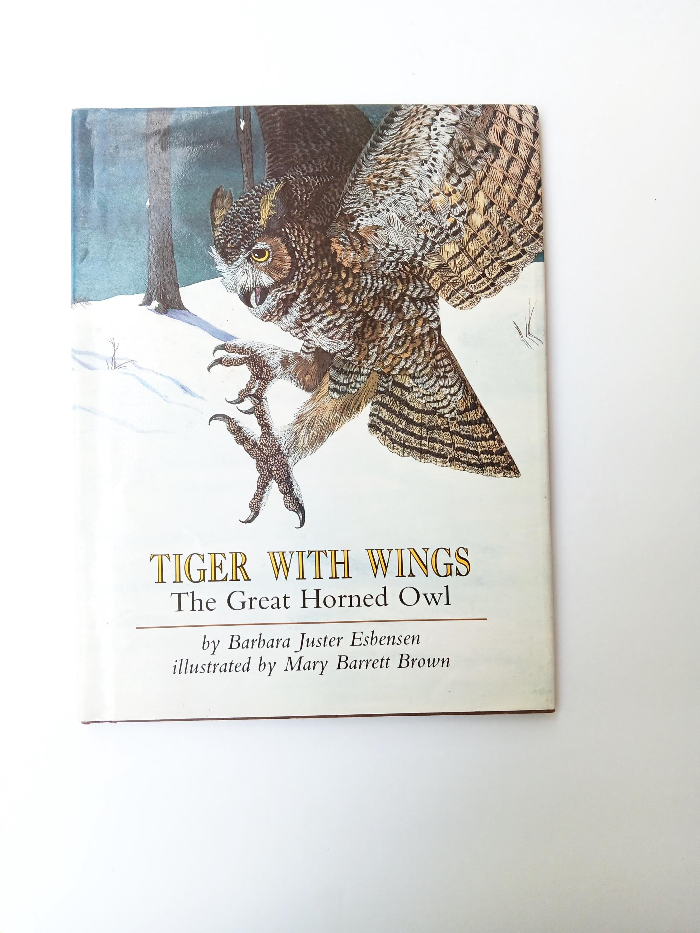 Tiger With Wings The Great Horned Owl by Barbara Juster Esbensen 1991 Orchard Books Hardcover