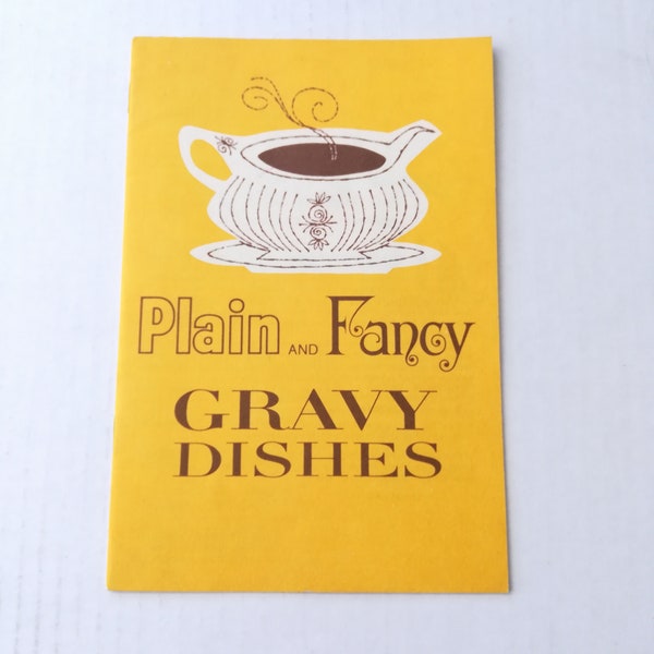 Campbell's Gravy Dishes Recipe Booklet, 1960s, MCM Brand Ephemera, Plain and Fancy