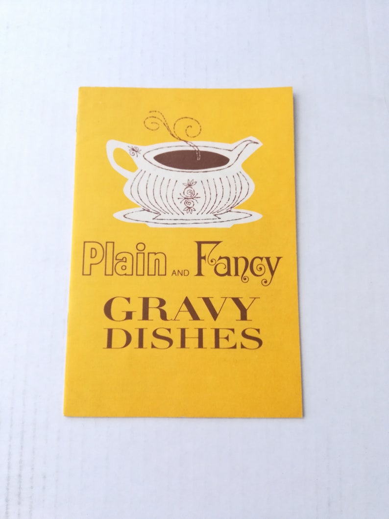 Campbell's Gravy Dishes Recipe Booklet, 1960s, MCM Brand Ephemera, Plain and Fancy image 1