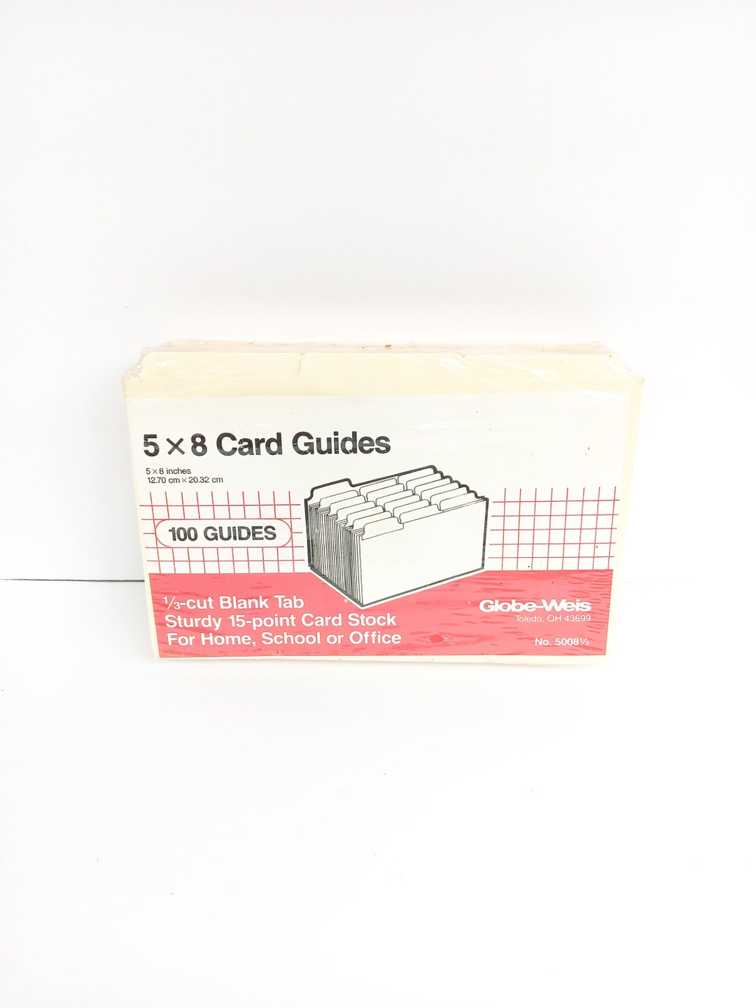 5X8 Blank Tab Cardstock Index Tabs New in Package 100 Count - Etsy