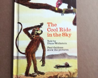 The Cool Ride in the Sky, Hardcover, illustriert von Paul Galdone, Beginning Reader, Weekly Reader Book Club Edition, 1973 Knopf