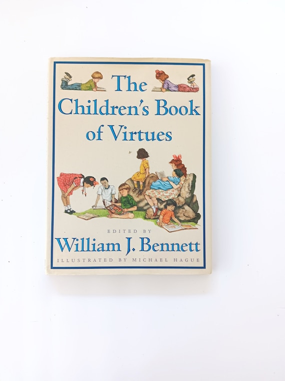 The Children's Book of Virtues by William Bennett Hardcover - Etsy