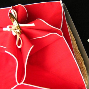 No 646 Wicker Snack Server // Bouquet Linens // Caja y etiqueta originales