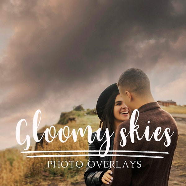 Gloomy skies photo overlays, Clouds, Realistic skies, Rainy skies, Autumn skies, Dark skies