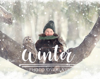 Winter photo overlays, Christmas overlays, Falling Snow photo overlays, Snowflake borders, Holiday photo overlays