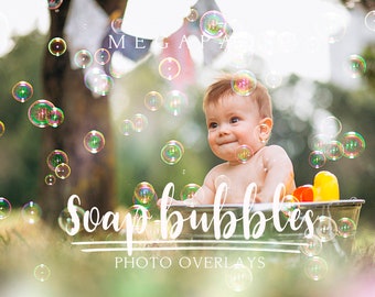 175 Soap bubbles Megapack photo overlays, Summer overlays