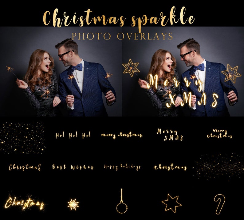 130 Christmas photo overlays Megapack image 9