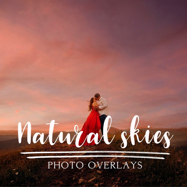 100 Natural skies photo overlays