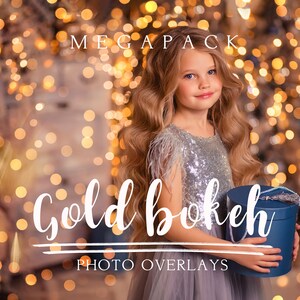 140 Gold bokeh Megapack Photoshop Overlays