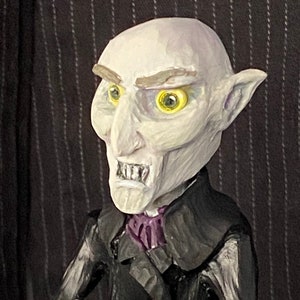 Polymer Clay Nosferatu Halloween Monster by LesserBeings