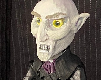 Polymer Clay Nosferatu Halloween Monster van LesserBeings