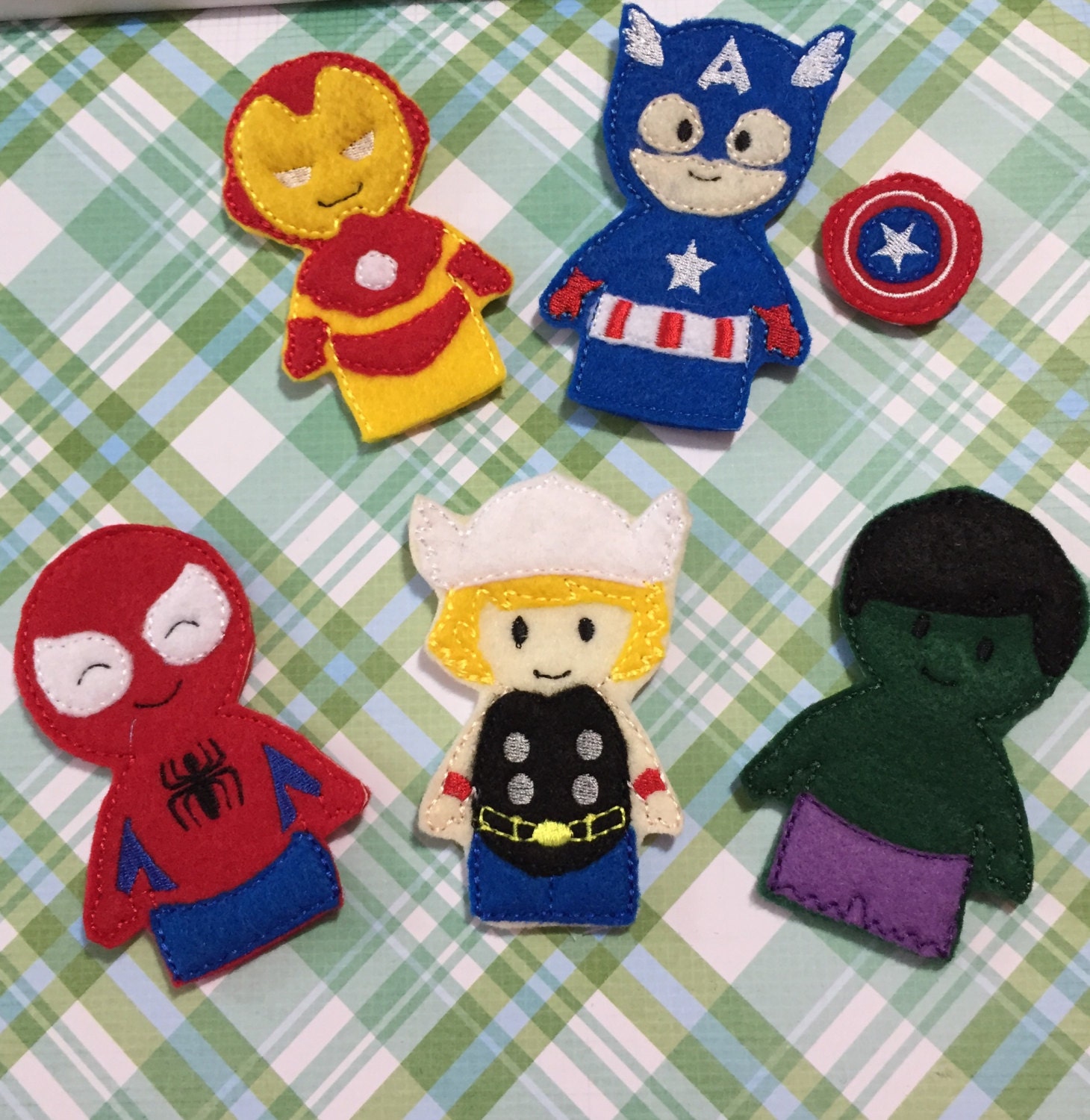 Superhero Felt Finger Puppets Set Hero Finger Puppets Finger | Etsy