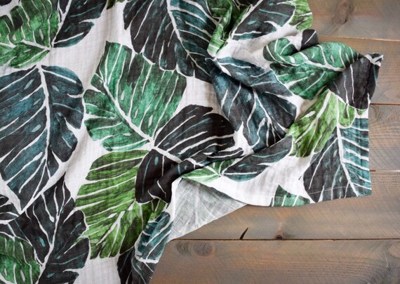 leaf swaddle blanket