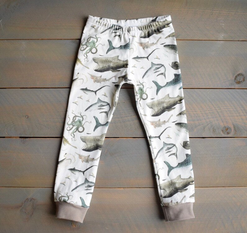 Baby Leggings sharks shark octopus Infant Pants shark Etsy
