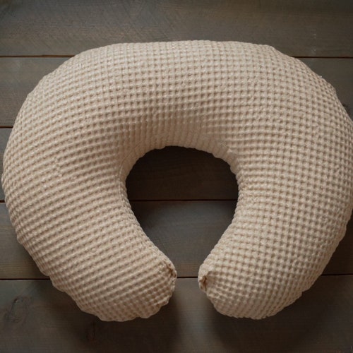 Nursing Pillow Cover Natural Waffle Linen Waffle Linen Etsy