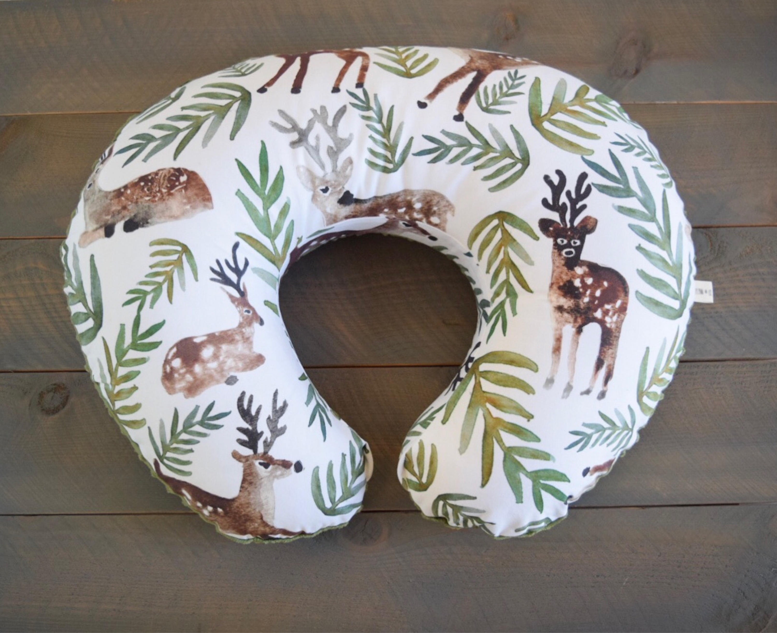 Nursing Pillow Cover Deer Watercolor Woodland for Boppy Etsy