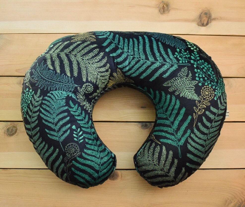 Nursing Pillow Cover Ferns Leaves Nursing Pillow Cover Fern Baby Pillow Cover Forest Leaf Nursing Pillow Cover Etsy