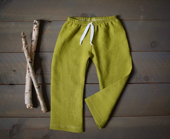 lime green baby pants