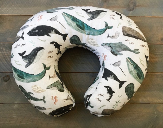 whale boppy pillow