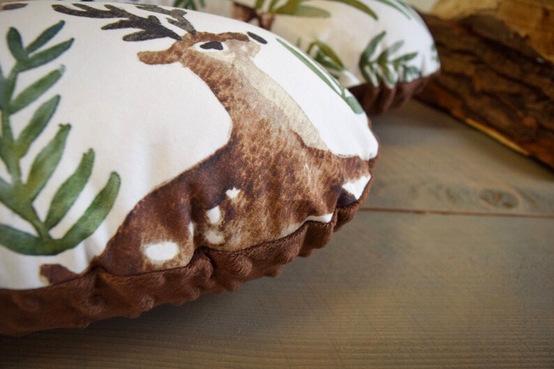 Nursing Pillow Cover Deer Watercolor Woodland for Boppy Etsy