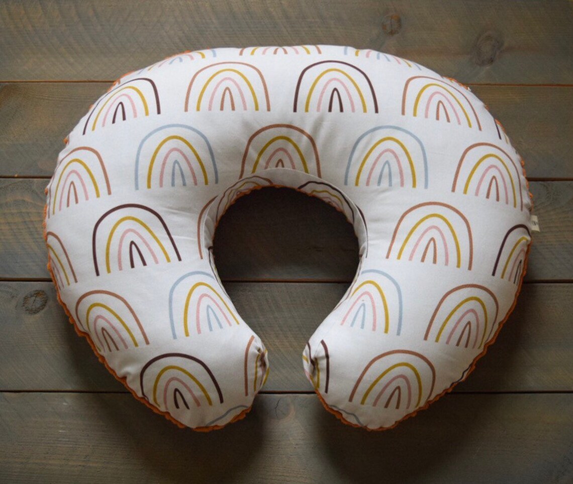Nursing Pillow Cover Rainbow Rainbows cover for boppy Etsy