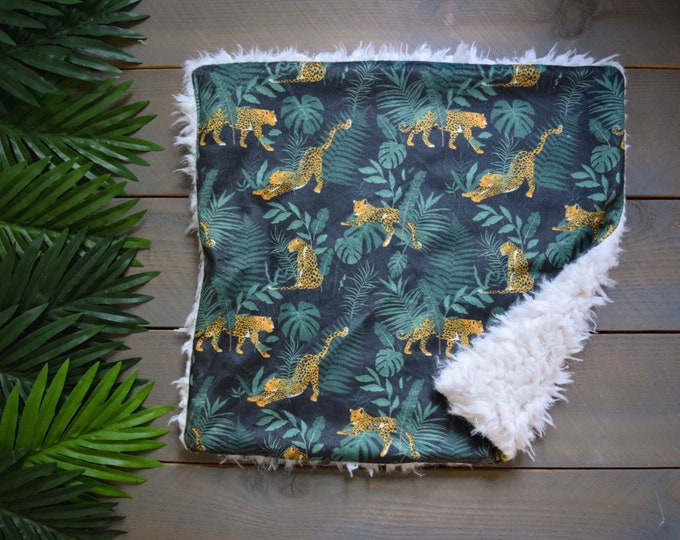 Lovey Cheetah Leopard Baby Blanket Jungle Security Etsy