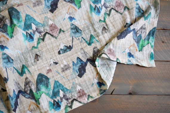 mountain swaddle blanket