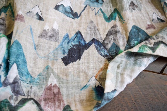 mountain swaddle blanket